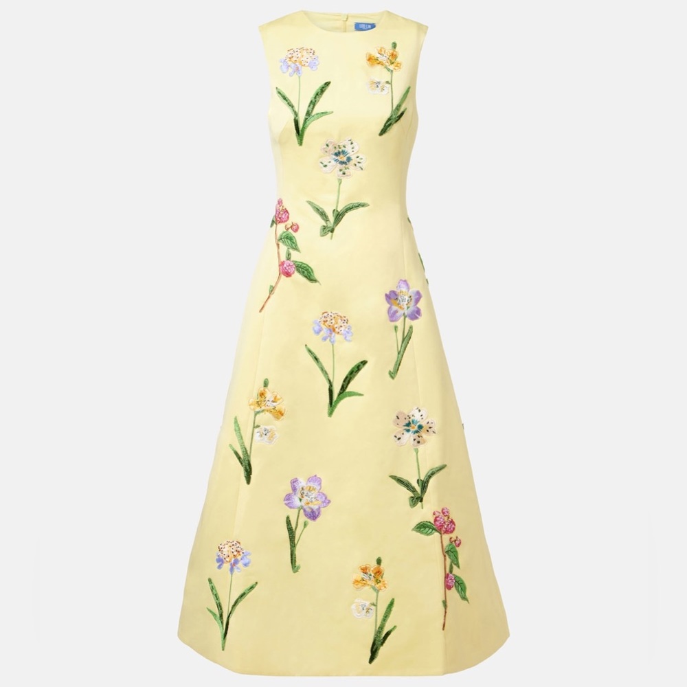 LEO LIN Cleo A-Line Midi Dress US2 NWT